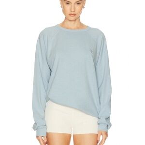 ETERNE Oversized French Terry Baby Blue Sweatshirt Sz S NEW $295!!